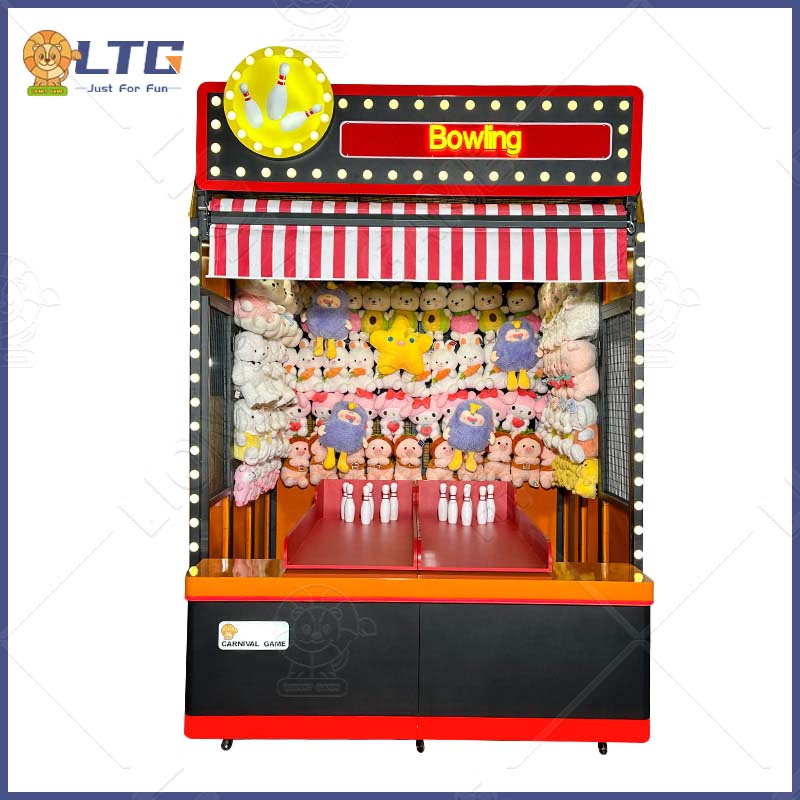 Funny bowling carnival booth game