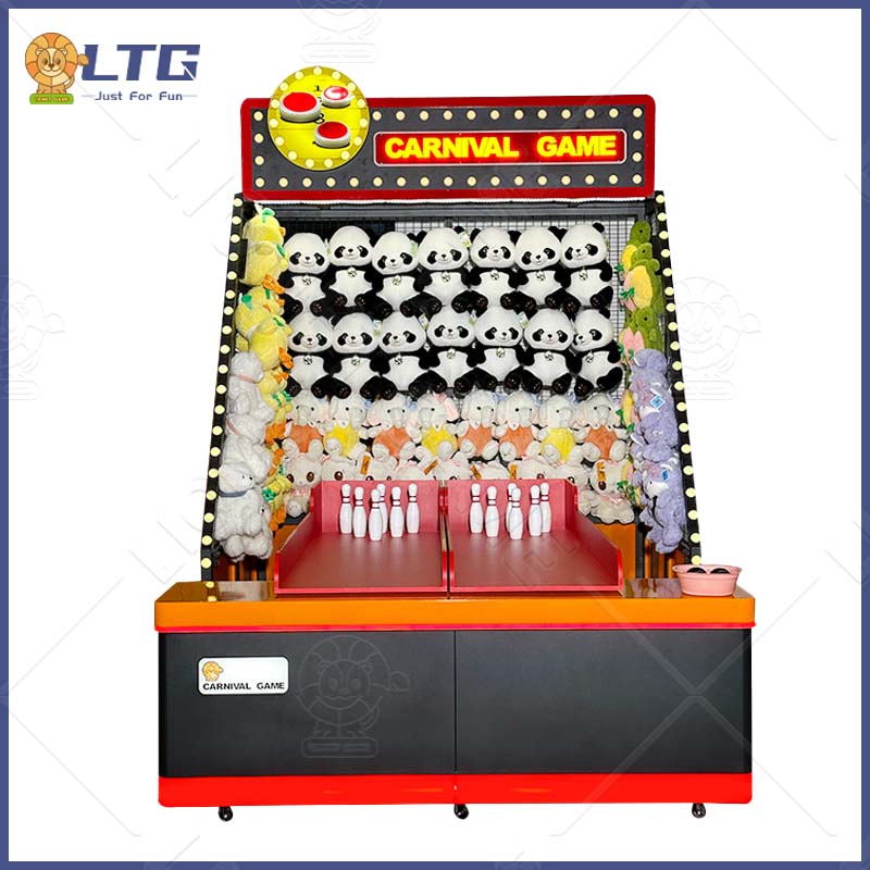 Funny bowling carnival booth game