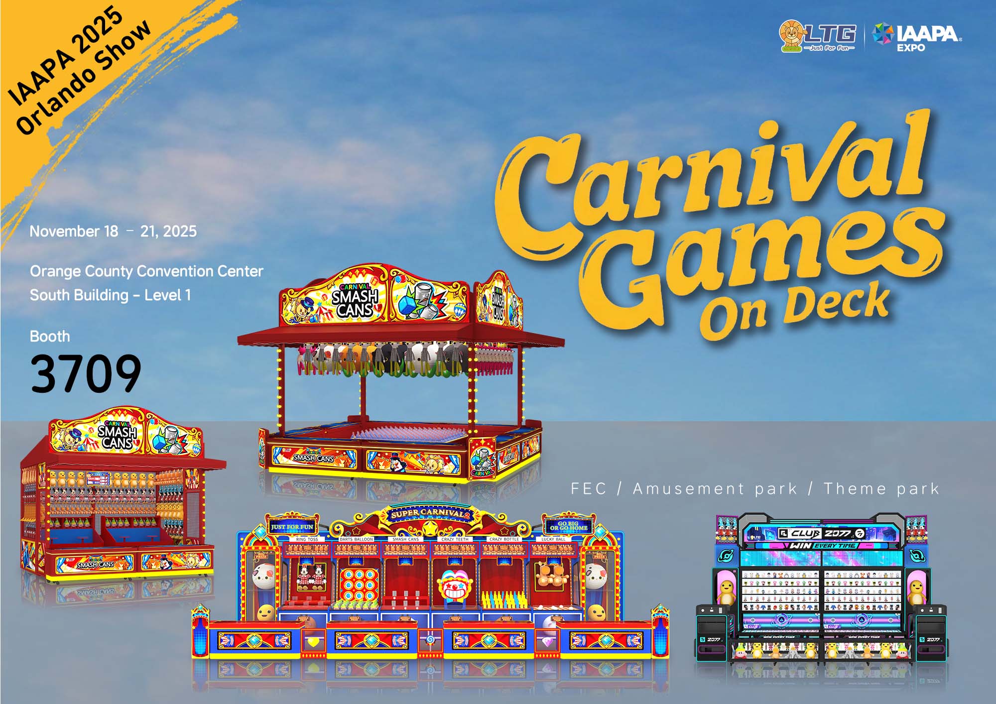 IAAPA 2025 Orlando: Our Carnival Games for FECs, Parks & More